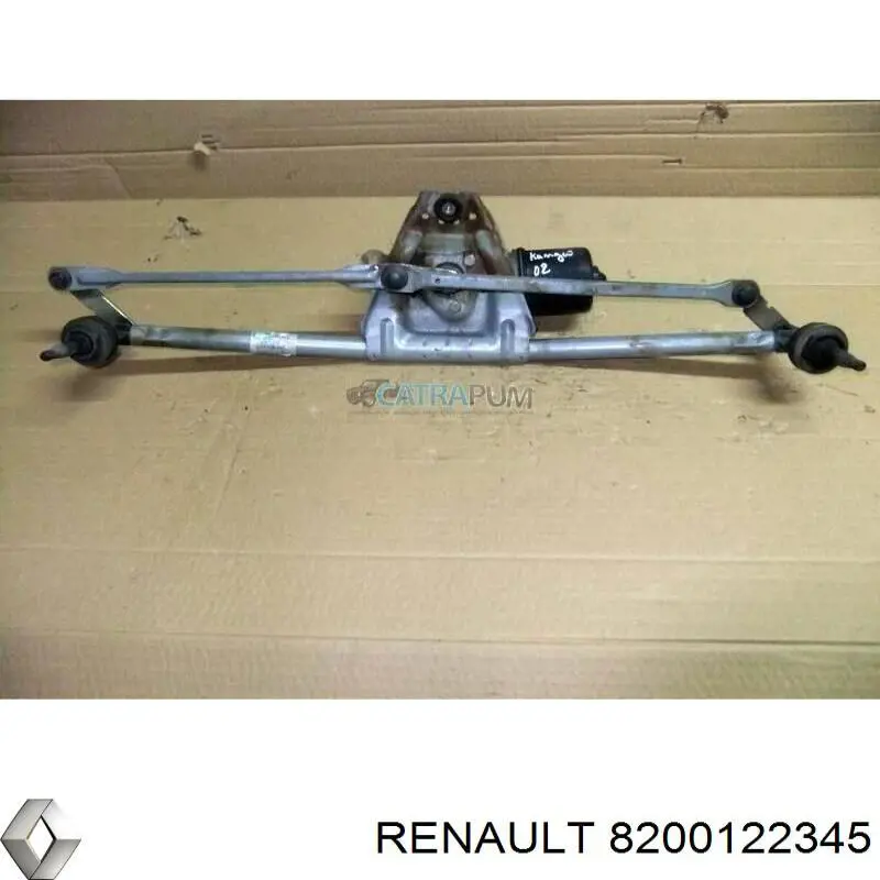 Trapézio de limpador pára-brisas 8200122345 Renault (RVI)