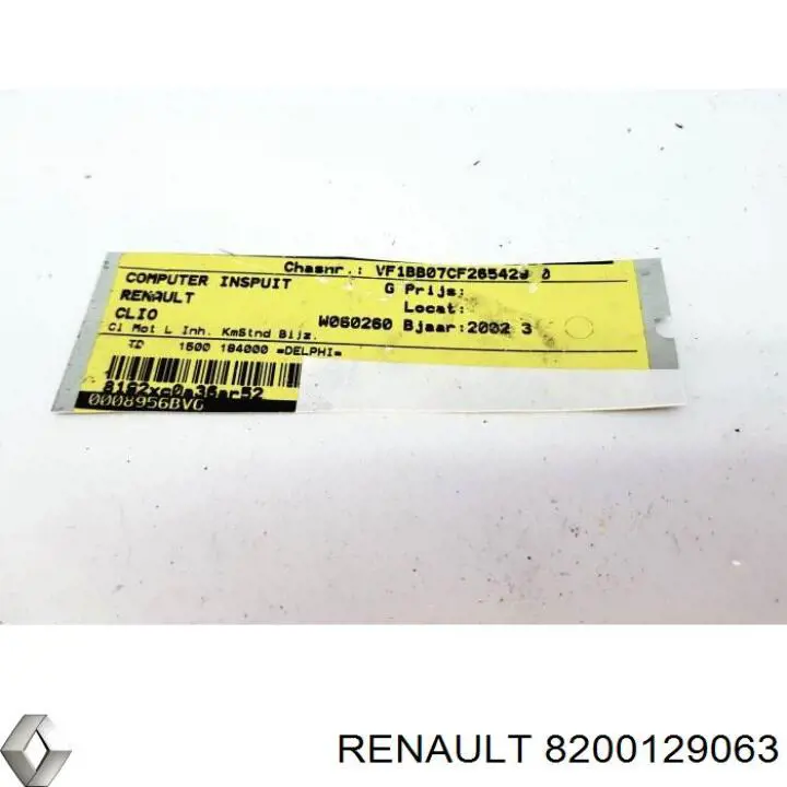 8200129063 Renault (RVI) Módulo de direção (Centralina eletrônica) de motor