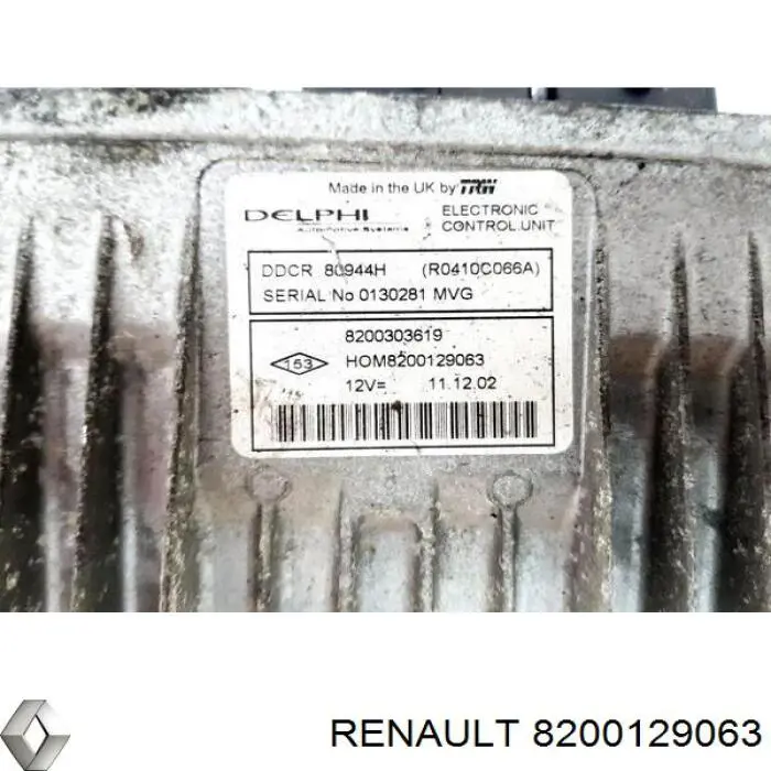 Módulo de direção (Centralina eletrônica) de motor Renault (RVI) 8200129063 preço, a partir de 64,70 USD