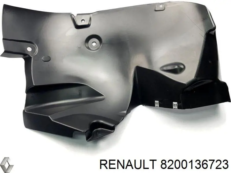 Compre 8200136723 Renault (RVI) Guarda-barras esquerdo dianteiro do pára-lama dianteiro