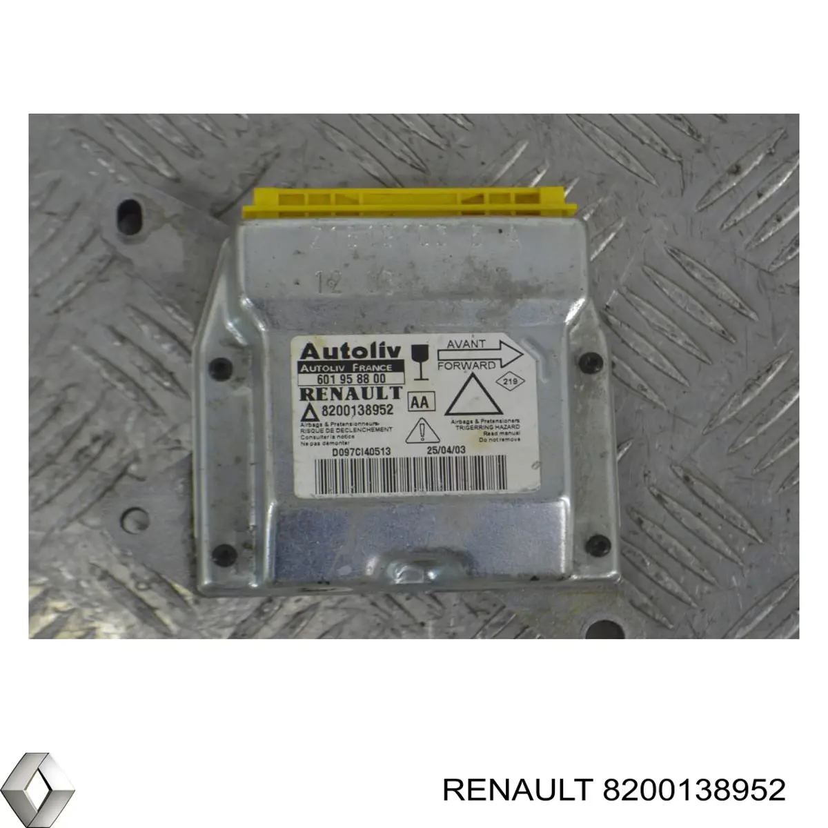 Compre 8200138952 Renault (RVI) Módulo processador de controlo da bolsa de ar (Centralina eletrônica AIRBAG)