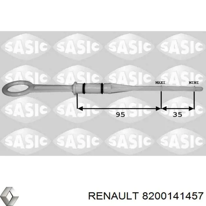 Compre 8200141457 Renault (RVI) Sonda (indicador) do nível de óleo no motor