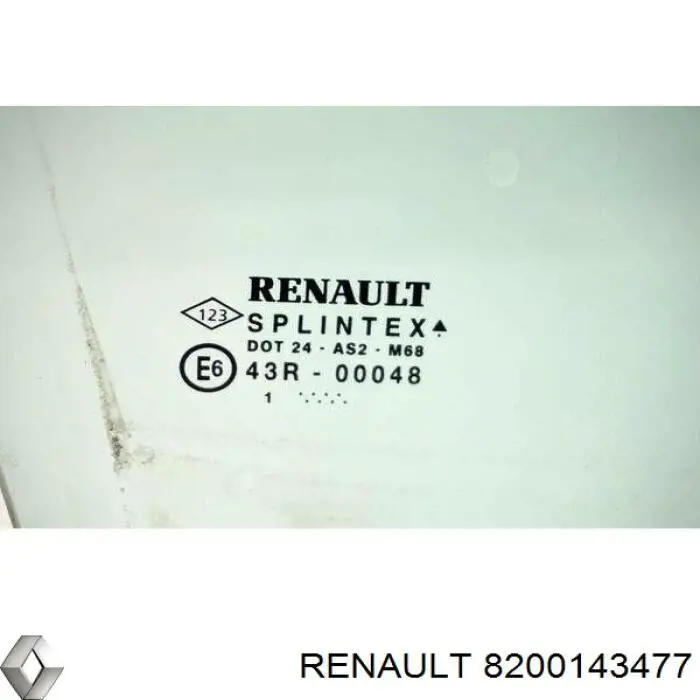 Compre 8200143477 Renault (RVI) Vidro da porta dianteira direita
