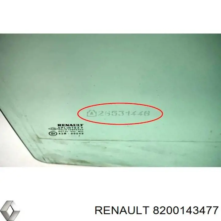 Vidro da porta dianteira direita Renault (RVI) 8200143477 preço, a partir de 106,61 USD