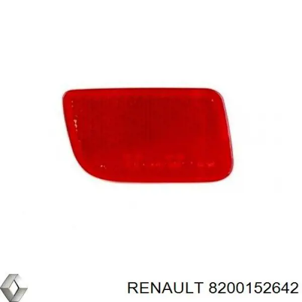 8200152642 Renault (RVI) Retrorrefletor (refletor) do pára-choque traseiro esquerdo