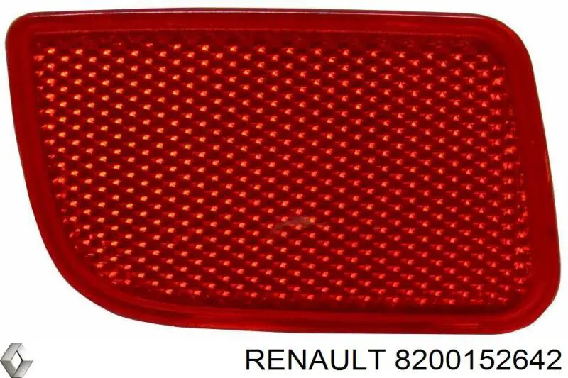 8200152642 Renault (RVI) Retrorrefletor (refletor) do pára-choque traseiro esquerdo