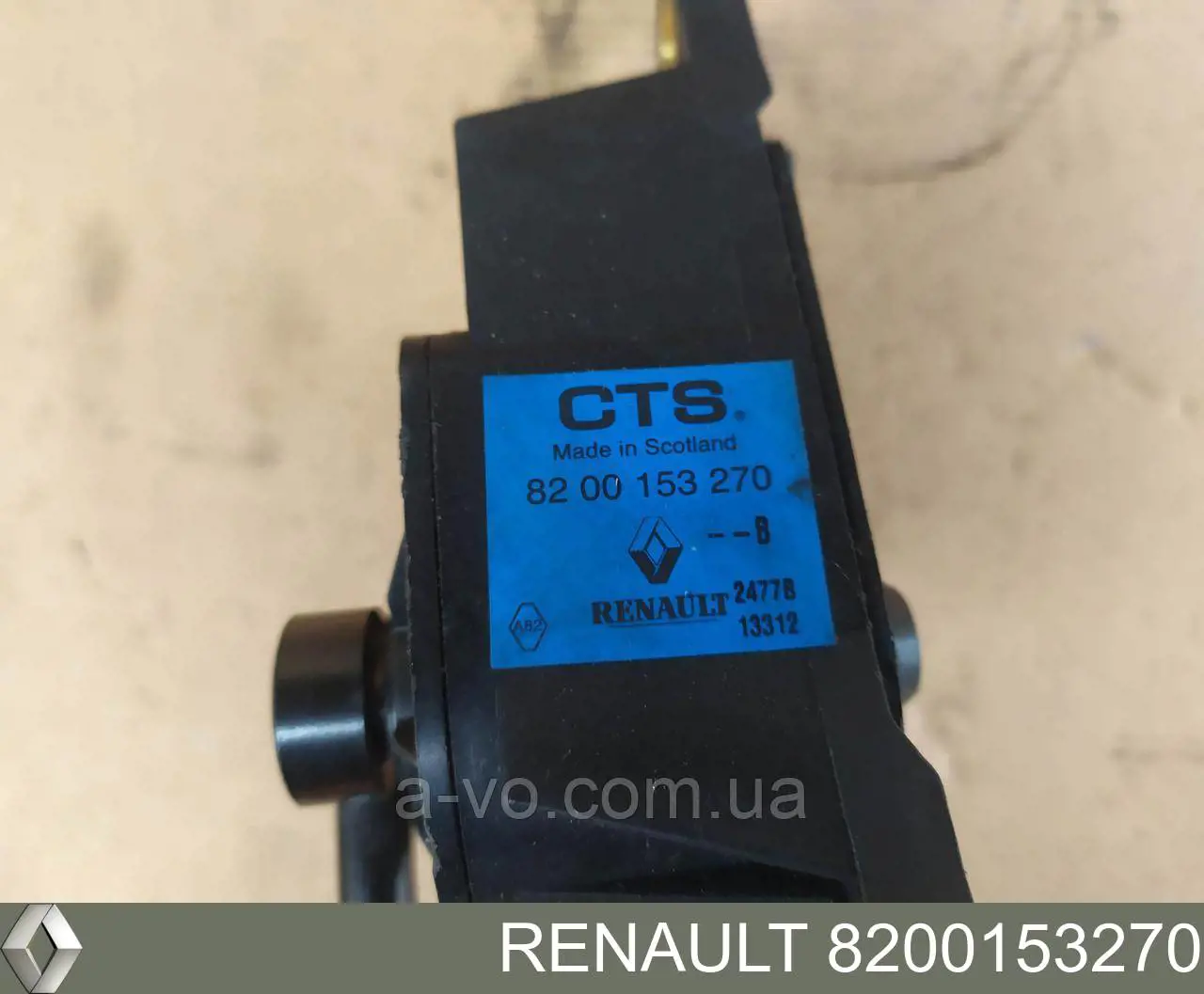 8200153270 Renault (RVI) Pedal de gás (de acelerador)