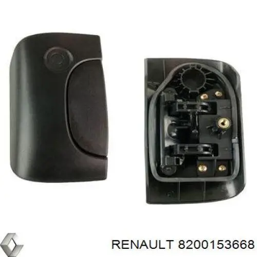 Maçaneta esquerda externa da porta traseira (batente) Renault (RVI) 8200153668 preço, a partir de 35,82 USD