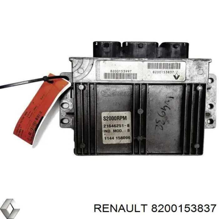 Módulo de direção (Centralina eletrônica) de motor Renault (RVI) 8200153837