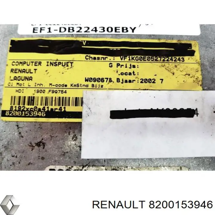 Módulo de direção (Centralina eletrônica) de motor Renault (RVI) 8200153946 preço, a partir de 32,40 USD