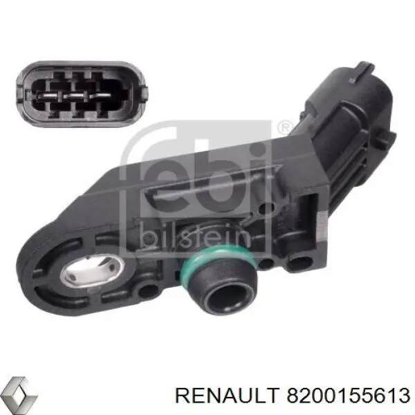 8200155613 Renault (RVI) Sensor de pressão no coletor de admissão, MAP