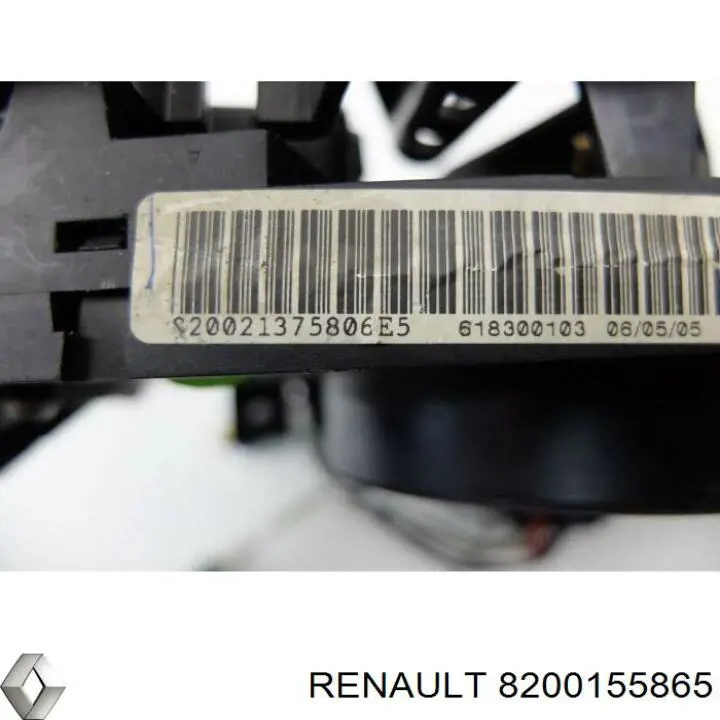 Comutador instalado na coluna da direção, montado Renault Megane II LM0, LM1