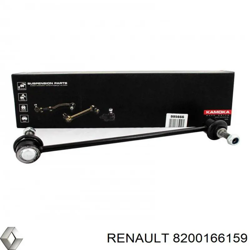 Compre 8200166159 Renault (RVI) Montante de estabilizador dianteiro