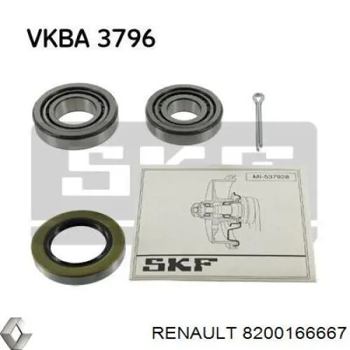 Rolamento da Caixa de Mudança Renault (RVI) 8200166667 preço, a partir de 18,73 USD