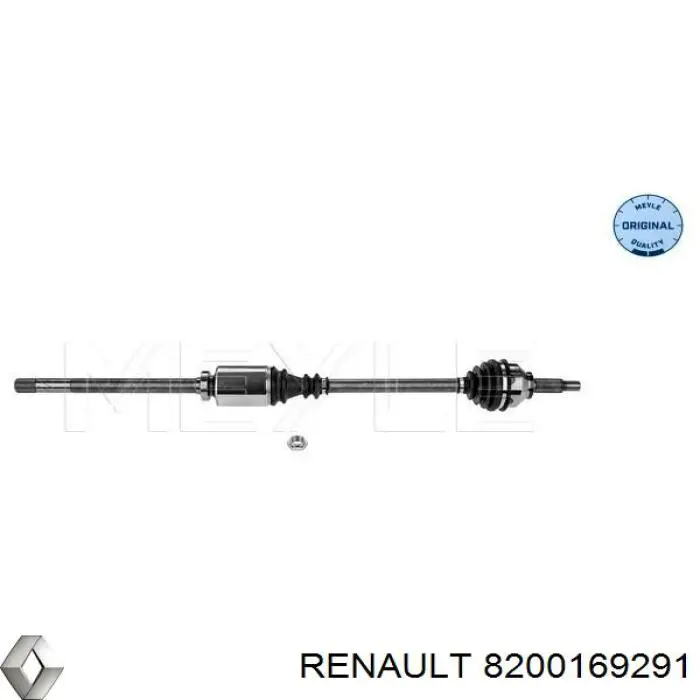 8200169291 Renault (RVI) Semieixo (acionador) dianteiro direito