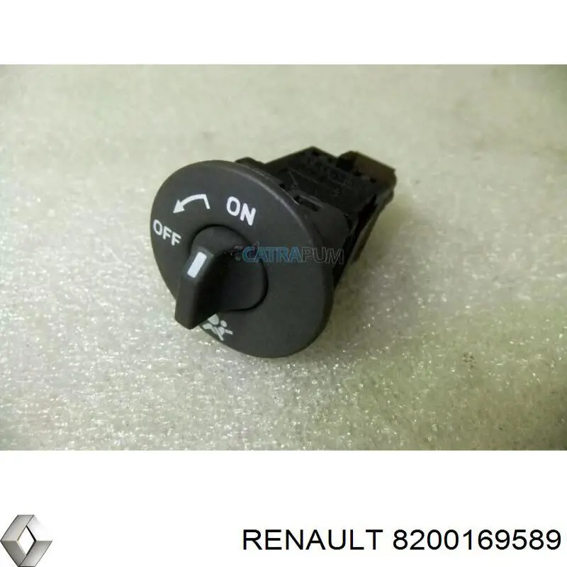 8200169589 Renault (RVI) Fecho de desligação (desativação) de cinto de segurança de passageiro