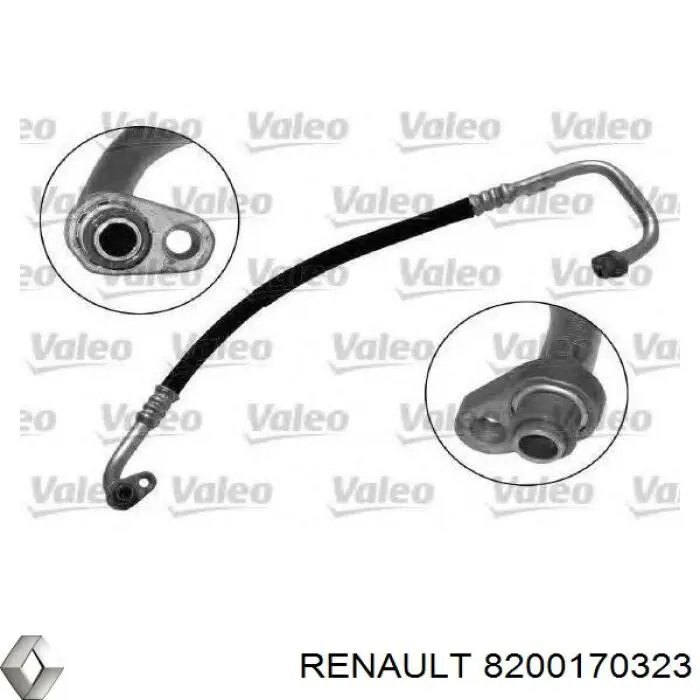 8200170323 Renault (RVI) Mangueira de aparelho de ar condicionado, desde o compressor até o radiador