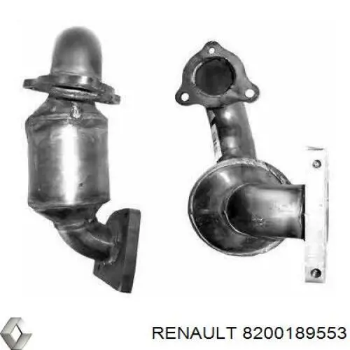Compre 8200189553 Renault (RVI) Tubo de admissão dianteiro (calças) do silenciador