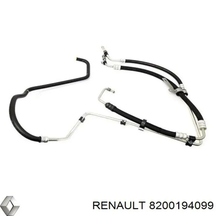 8200194099 Renault (RVI) Mangueira da Direção hidrâulica assistida de pressão alta desde a bomba até a régua (do mecanismo)