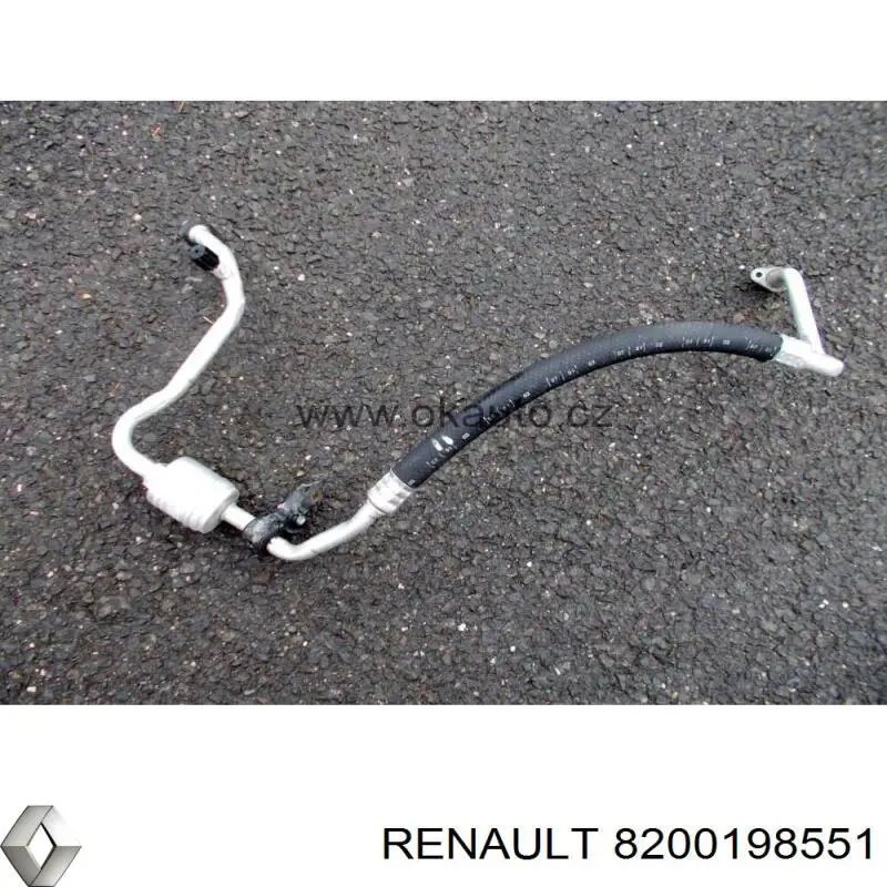 8200198551 Renault (RVI) Mangueira de aparelho de ar condicionado, desde o vaporizador até o compressor