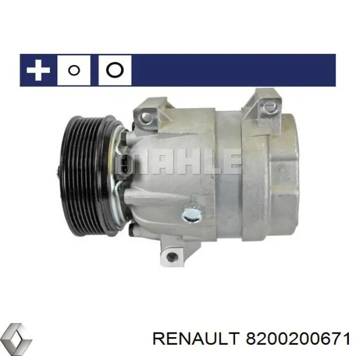 Compressor de aparelho de ar condicionado Renault (RVI) 8200200671 preço, a partir de 122,58 USD