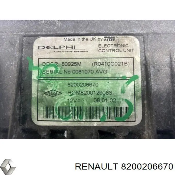 8200206670 Renault (RVI) 