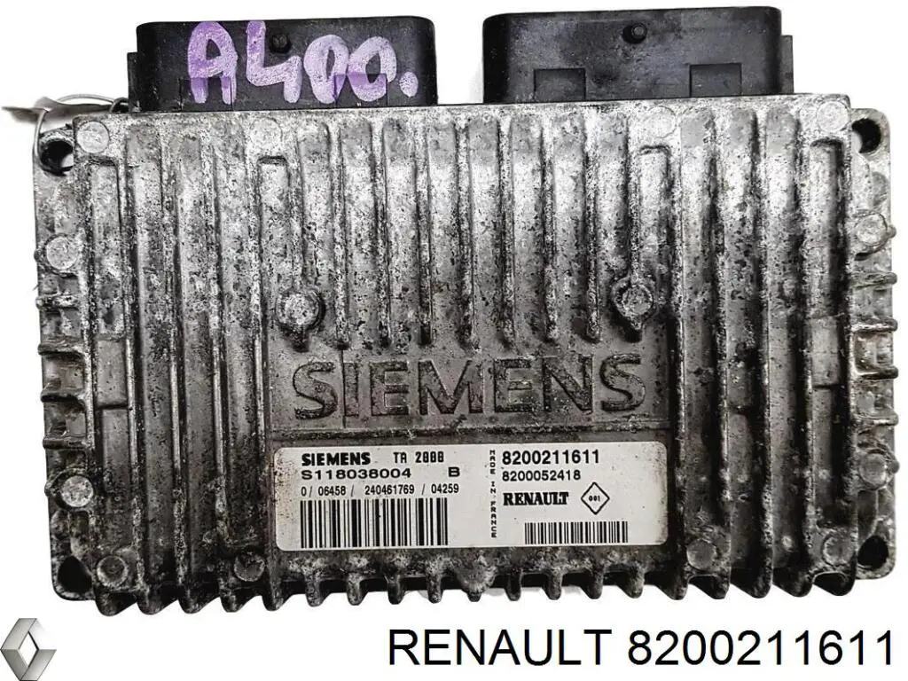 Módulo de direção (Centralina eletrônica) da Caixa Automática de Mudança eletrônica Renault (RVI) S118038004A