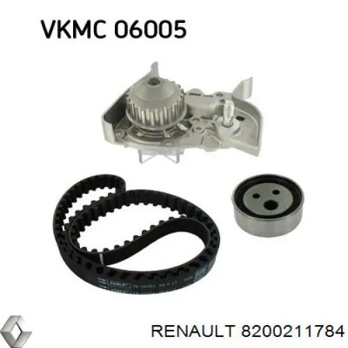 8200211784 Renault (RVI) Rolo de reguladora de tensão da correia do mecanismo de distribuição de gás
