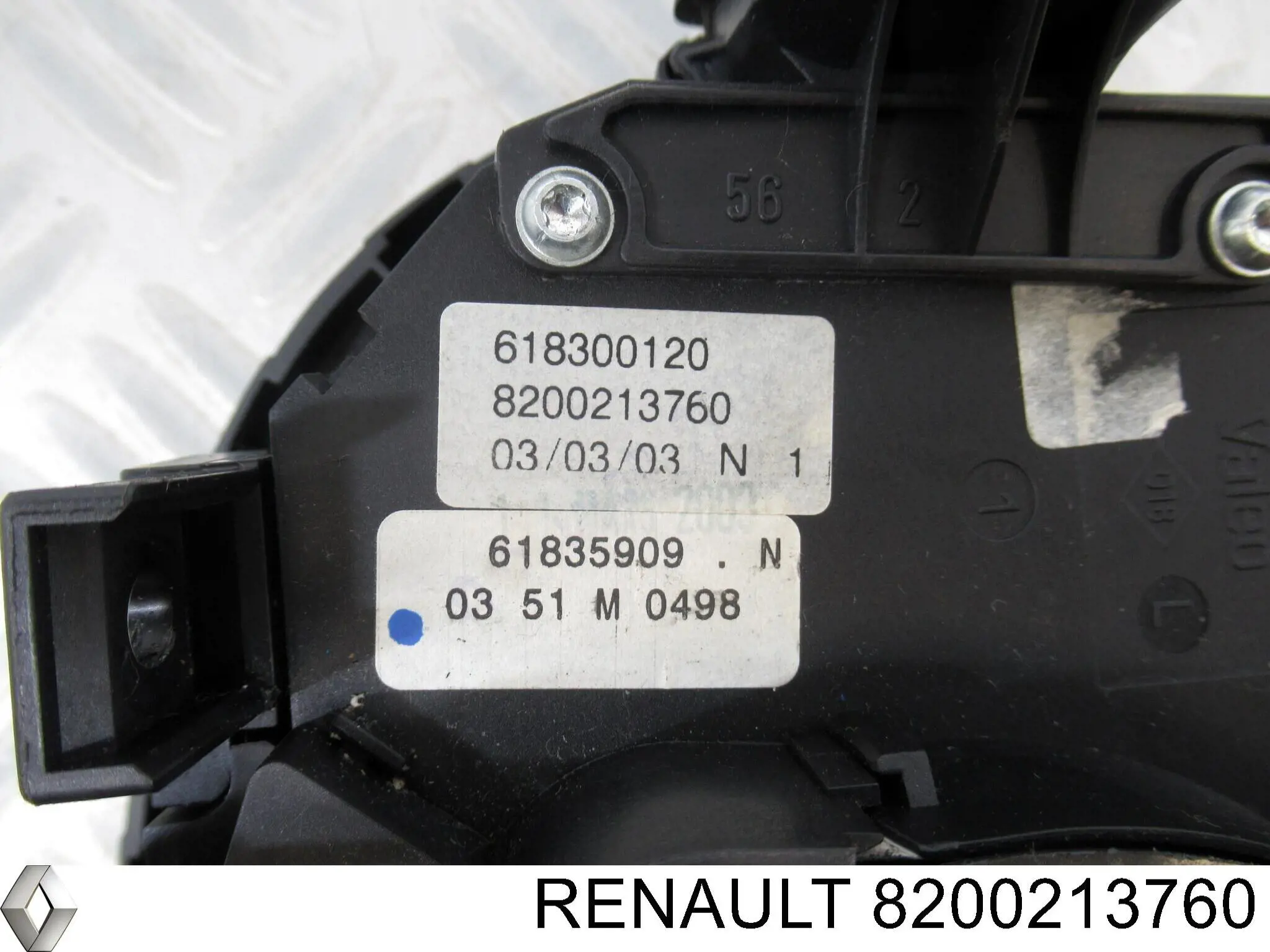  Comutador instalado na coluna da direção, montado Renault Megane II sedan (LM0, LM1) (2003 - 2012) II