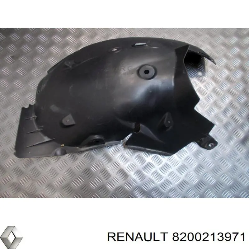 Compre 8200213971 Renault (RVI) Guarda-barras esquerdo traseiro do pára-lama dianteiro