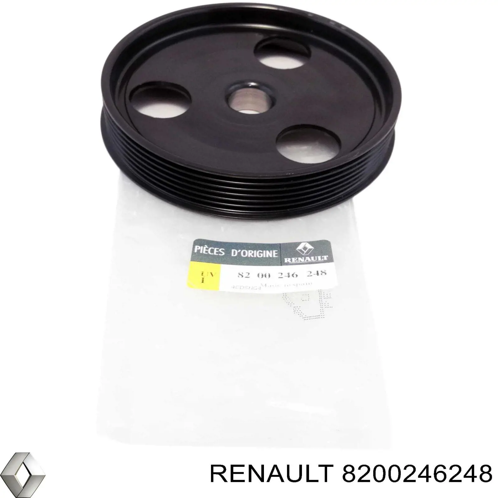 Compre 8200246248 Renault (RVI) Polia de bomba da Direção hidrâulica assistida