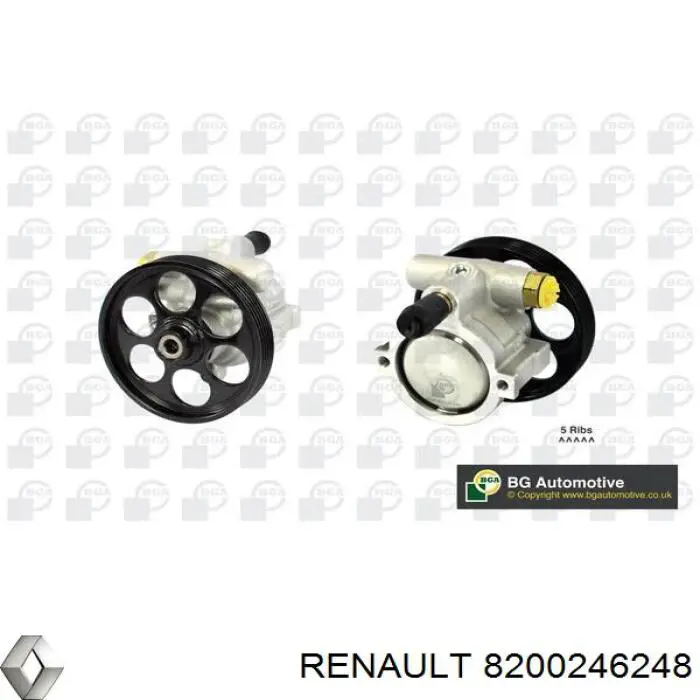 Polia de bomba da Direção hidrâulica assistida Renault (RVI) 8200246248 preço, a partir de 47,67 USD