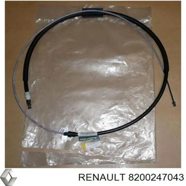 8200247043 Renault (RVI) Cabo traseiro direito/esquerdo do freio de estacionamento