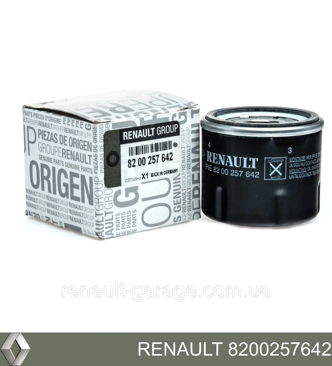 8200257642 Renault (RVI) Filtro de óleo