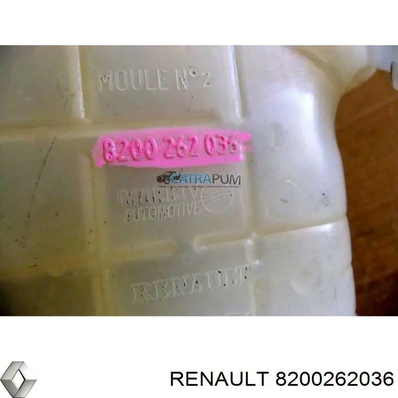 Tanque de expansão do sistema de esfriamento Renault (RVI) 8200262036 preço, a partir de 39,16 USD