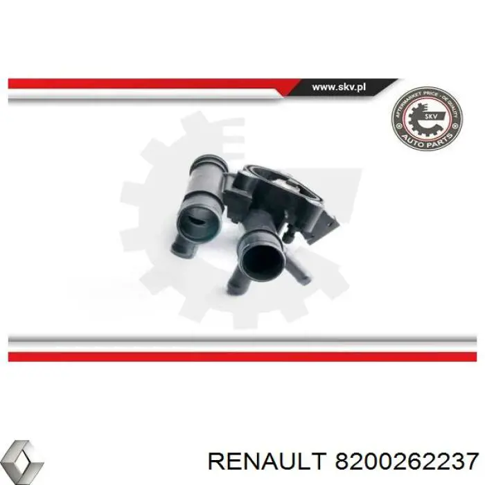 Compre 8200262237 Renault (RVI) Caixa do termostato