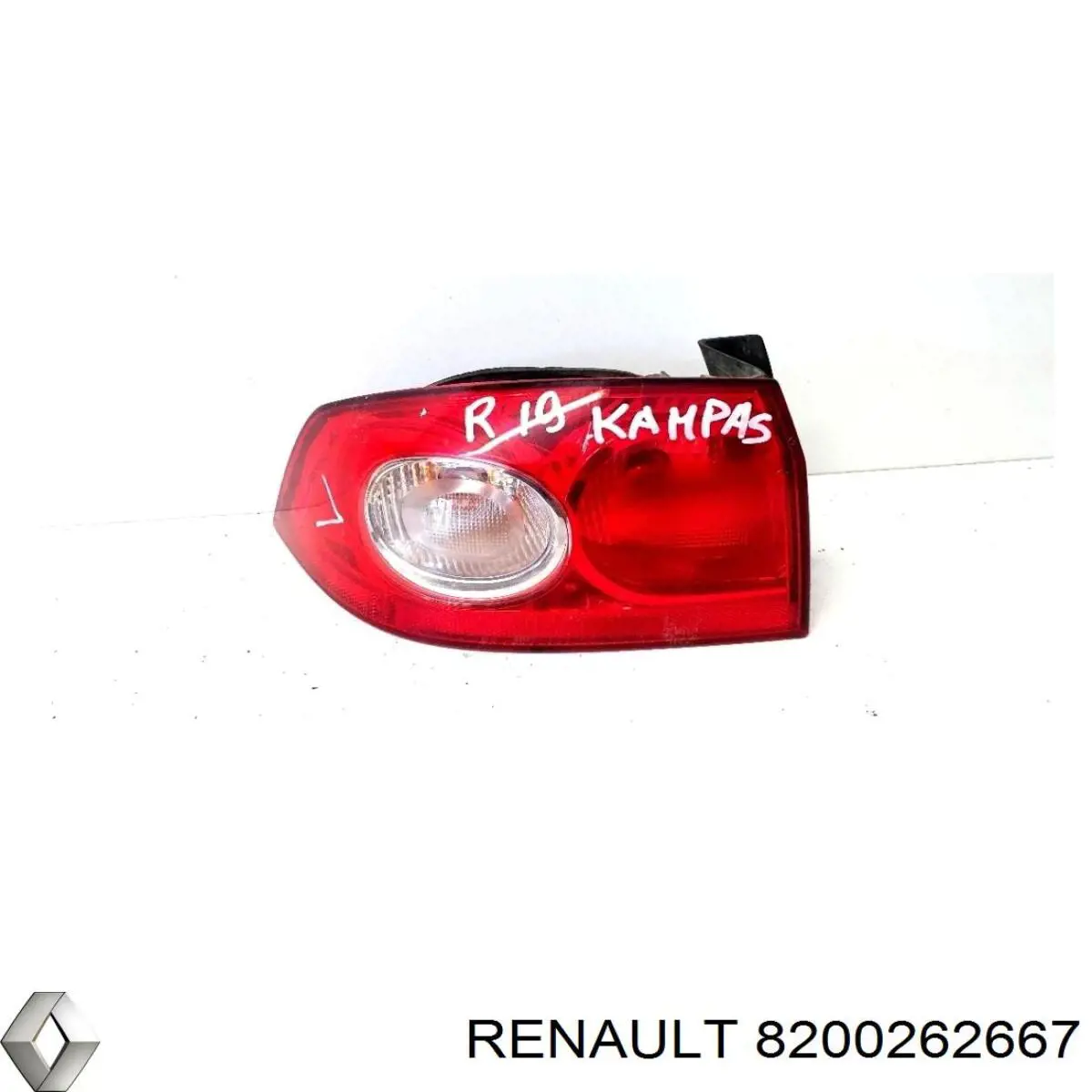 Compre 8200262667 Renault (RVI) Lanterna traseira esquerda externa