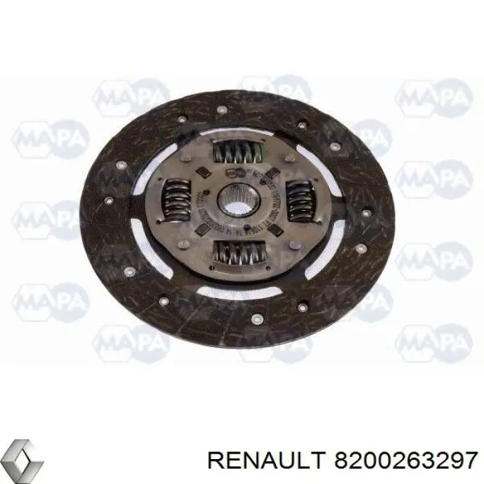 Compre 8200263297 Renault (RVI) Kit de embraiagem (3 peças)