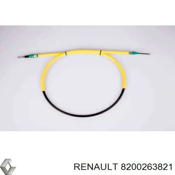 Compre 8200263821 Renault (RVI) Cabo do freio de estacionamento traseiro direito