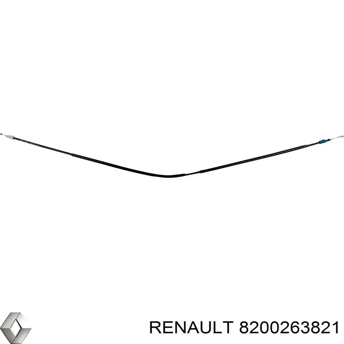 Compre 8200263821 Renault (RVI) Cabo do freio de estacionamento traseiro direito