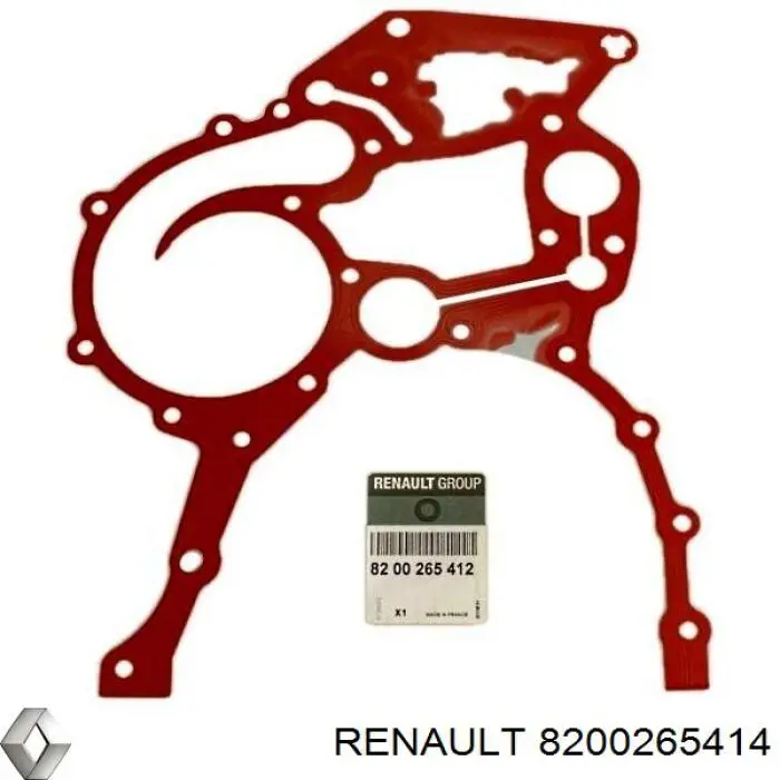 Compre 8200265414 Renault (RVI) Vedante de tampa dianteira de motor