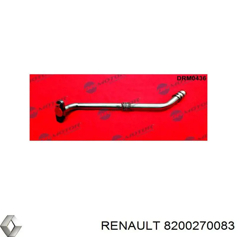 Compre 8200270083 Renault (RVI) Tubo (mangueira) de derivação de óleo de turbina