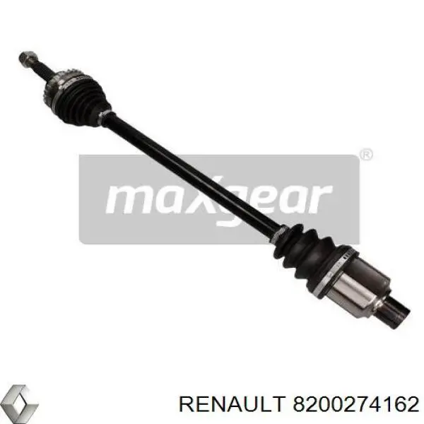 Semieixo (acionador) dianteiro direito 8200274162 Renault (RVI)