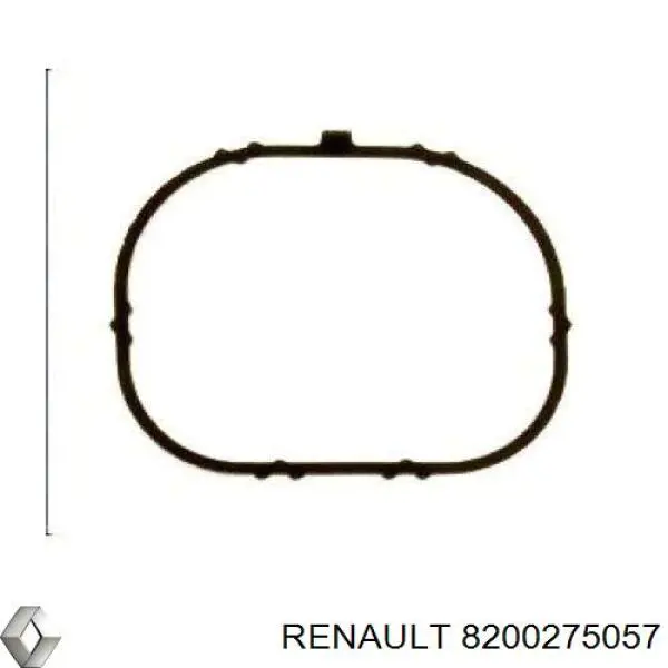 8200275057 Renault (RVI) Vedante superior de tubo coletor de admissão