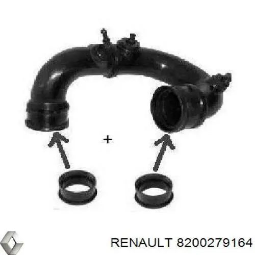 Cano derivado de ar, saída de turbina (supercompressão) Renault (RVI) 8200279164 preço, a partir de 11,19 USD