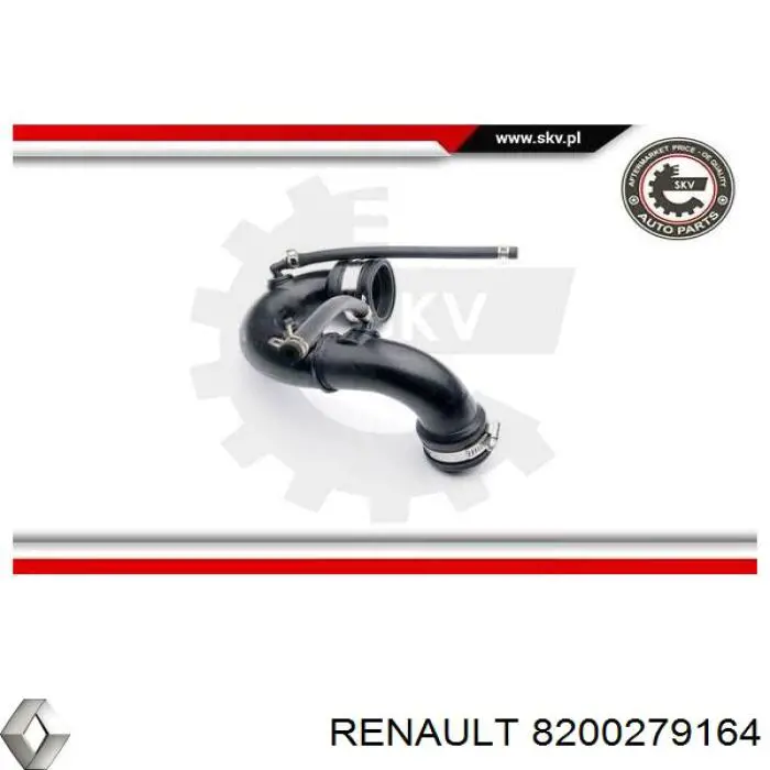 Cano derivado de ar, saída de turbina (supercompressão) 8200279164 Renault (RVI)