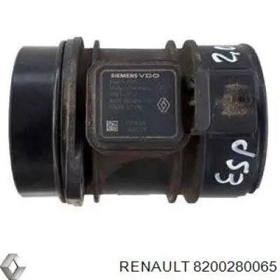 Sensor de fluxo (consumo) de ar, medidor de consumo M.A.F. - (Mass Airflow) Renault (RVI) 8200280065 preço, a partir de 56,18 USD