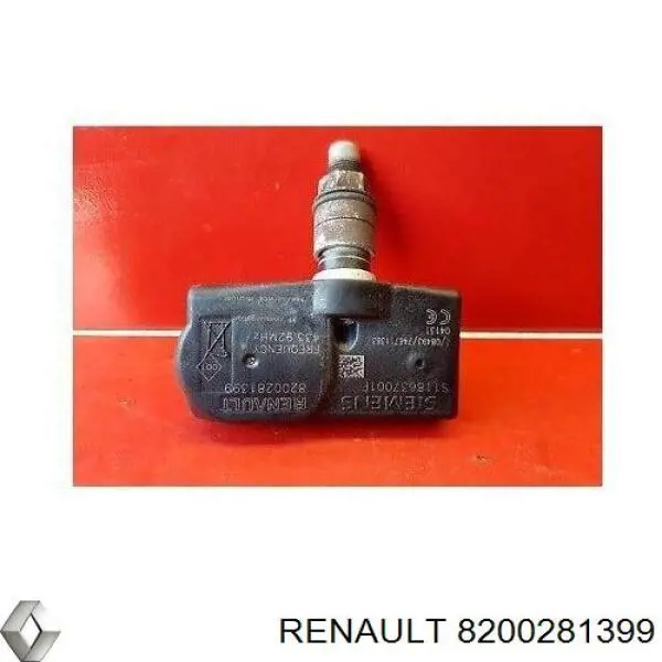 8200281399 Renault (RVI) Sensor de pressão de ar nos pneus
