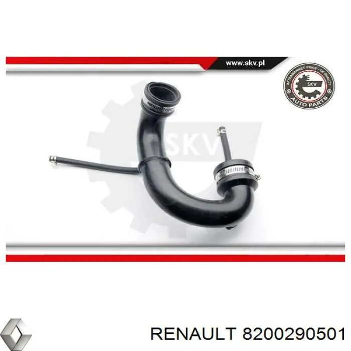 Cano derivado de ar, saída de turbina (supercompressão) Renault (RVI) 8200290501