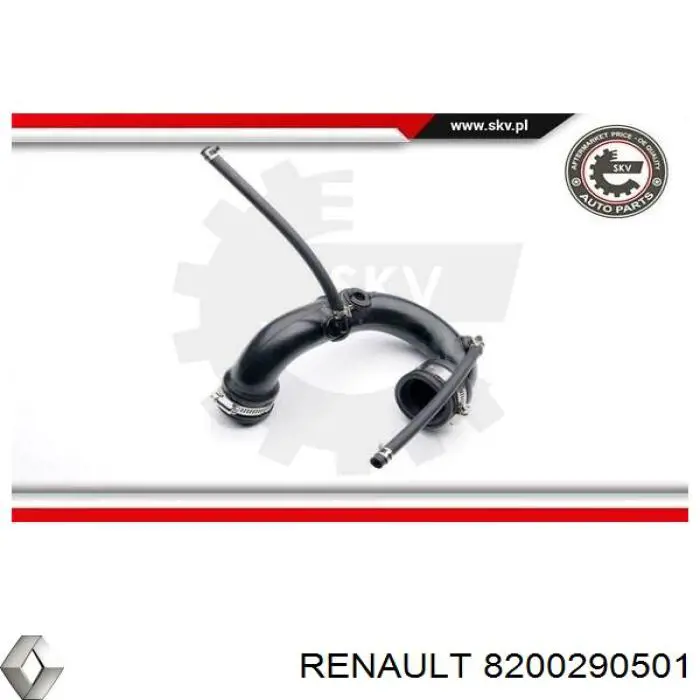 8200290501 Renault (RVI) Cano derivado de ar, saída de turbina (supercompressão)